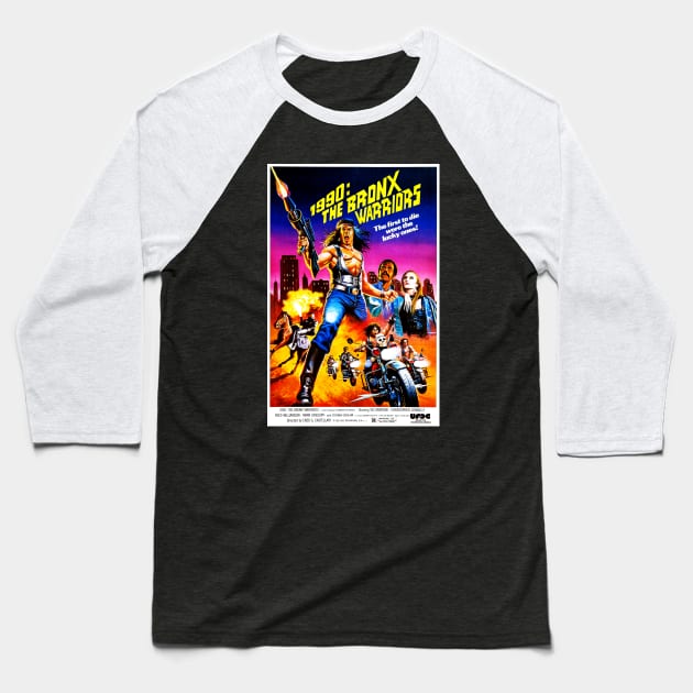 The Bronx Warriors (a.k.a. 1990: I Guerrieri del Bronx) Baseball T-Shirt by Scum & Villainy